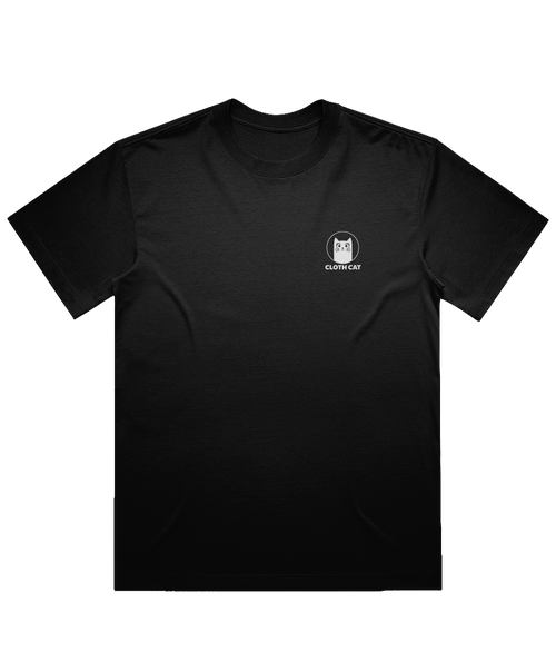 Cloth Cat Boxy Unisex T-Shirt (Front)